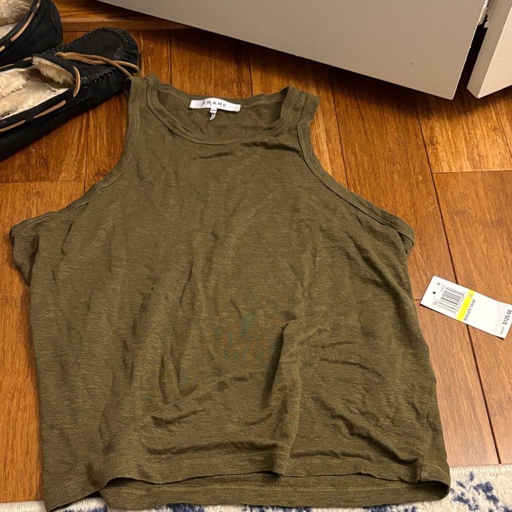 NEW WITH TAGS Frame Denim Olive Women's Tank Top
